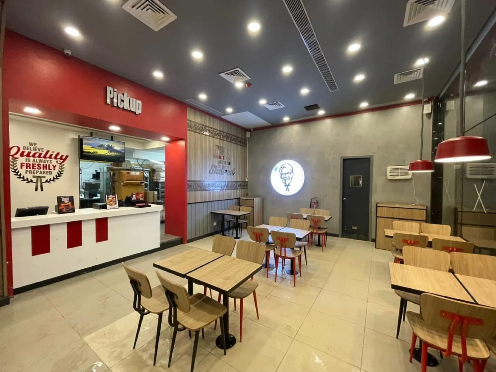 KFC service counter and ordering area